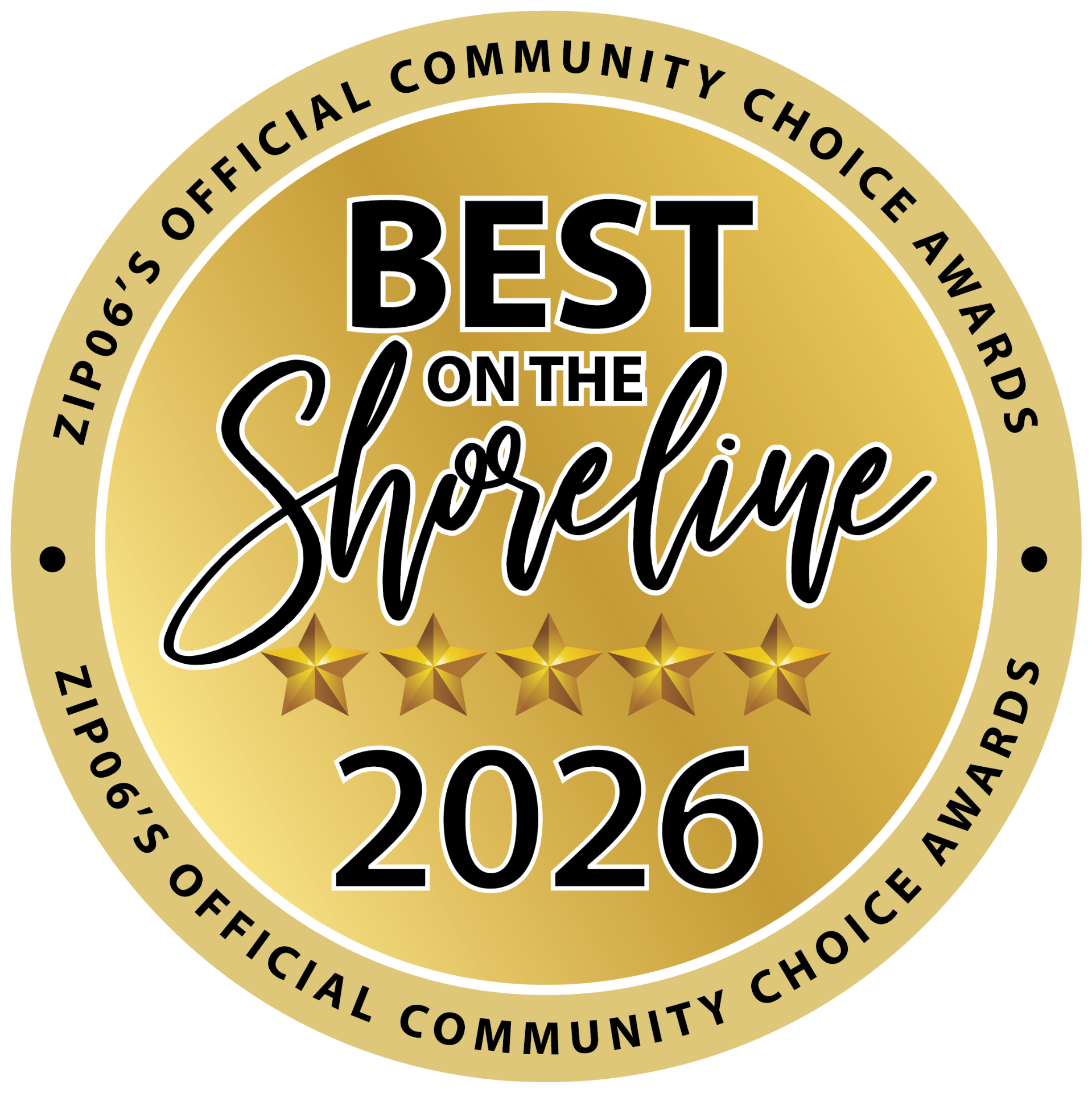 Voted Best on the Shoreline 2026 — Zip06 Community Choice Awards